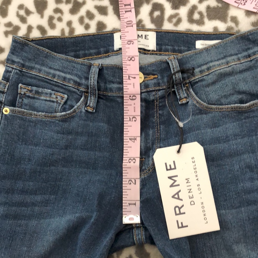 Frame Denim Le Skinny de Jeanne in Fillmore Blue Wash Size 24 - Picture 13 of 17